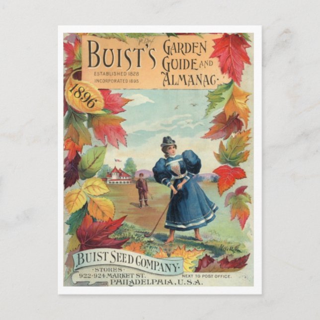 Vintage Seed Ad Postcard (Front)