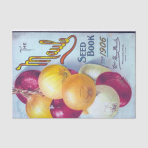 Vintage Seed Book, Maule's 1906, Onions Tissue Paper