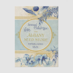 Vintage Seed Catalogue 1896 Albany Seed Tissue Paper