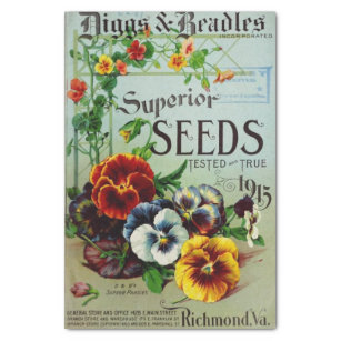 Vintage Seed Catalogue Diggs and Beadles 1915 Tissue Paper