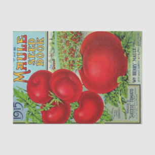 Vintage Seed Catalogue Maule's 1915, Tomatoes Tissue Paper