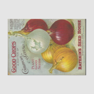 Vintage Seed Catalogue Ratekin's Seed House, Iowa Tissue Paper