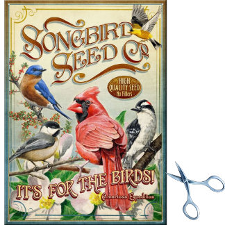 Vintage Seed Catalogue, Songbird Seed Company Tissue Paper