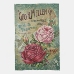 Vintage Seed Catalogue Tea towel