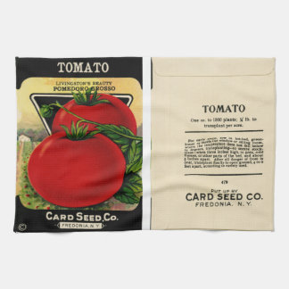 Vintage Seed Packet, Card Seed Co., Tea Towel