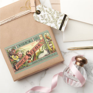 Vintage Seed Packet Étiquette Art, Vick's Choice S