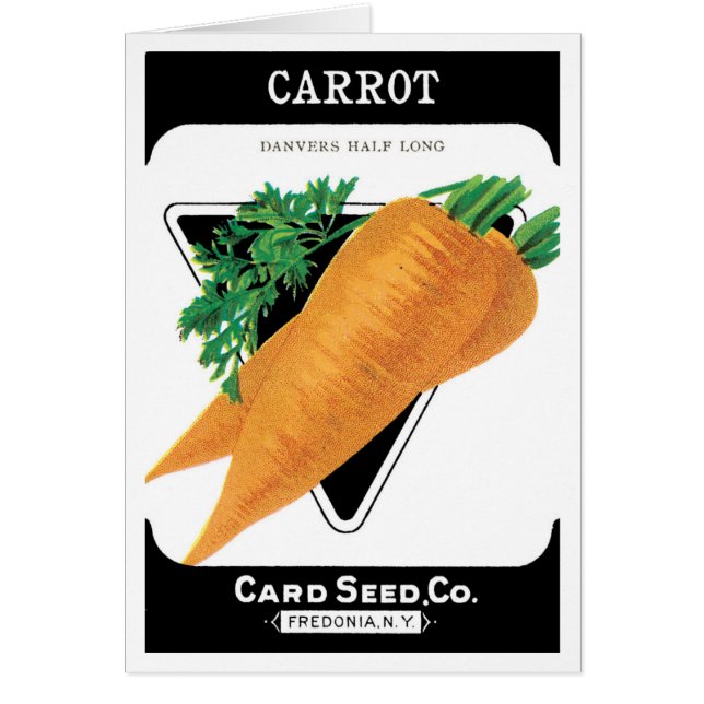 Vintage Seed Packet Label Art, Danvers Carrots (Front)