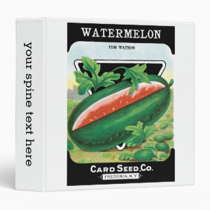 Vintage Seed Packet Label Art, Watermelons Fruit Binder