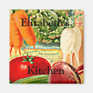 Vintage Seed Packet-Vegetables Personalize it! Magnet
