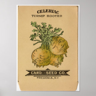 Vintage Seed Packets Poster