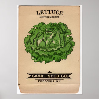 Vintage Seed Packets Poster