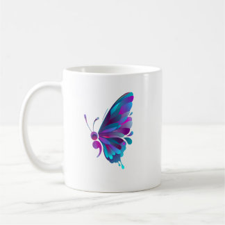 vintage semicolon butterfly semi colon tattoo T-Sh Coffee Mug