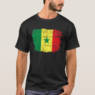 Vintage Senegal Flag For Senegalese T-Shirt