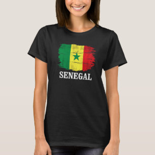 Vintage Senegal Flag For Senegalese T-Shirt
