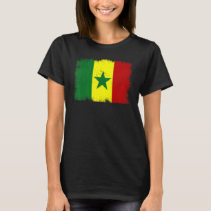 Vintage Senegal Flag Senegalese Independence Day T-Shirt