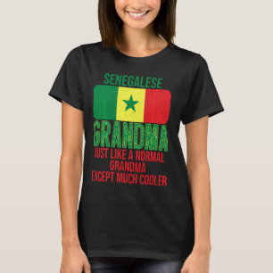 Vintage Senegalese Grandma Senegal Flag For Mother T-Shirt