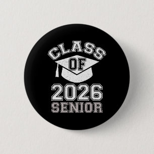 Vintage Senior 2026 Graduation Cl Of 2026,cute Gra 2 Inch Round Button