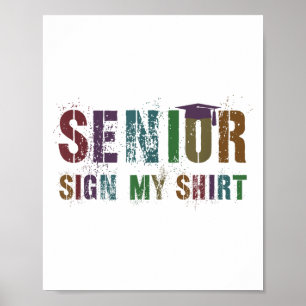 Vintage Senior Cl Of 2026 Graduates Sign My Shirt 