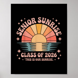 Vintage Senior Sunrise 2026 Seniors Of Cl Graduati Poster