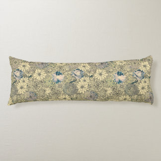 Vintage Sepia Floral Body Pillow