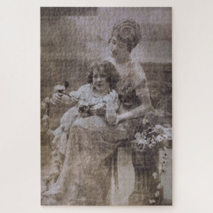 Vintage Sepia Mother & Child Portrait  Jigsaw Puzzle