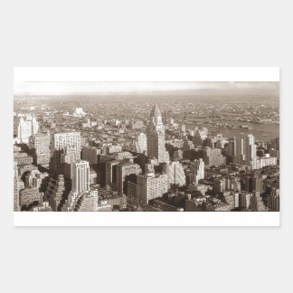 Vintage Sepia Tone New York Sticker