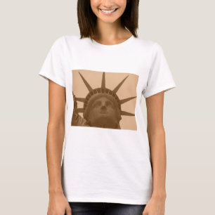 Vintage Sepia Tone Statue of Liberty T-Shirt