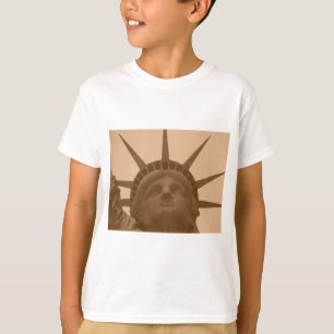 Vintage Sepia Tone Statue of Liberty T-Shirt