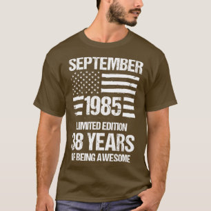 Vintage September 1985 Limited Edition 38 Years Of T-Shirt