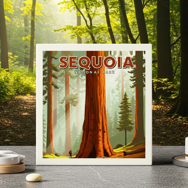Vintage Sequoia National Park Tile (Creator Uploaded)