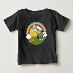Vintage Sesame Street Friends Rainbow Baby T-Shirt