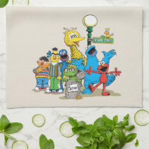 Vintage Sesame Street Pals Kitchen Towel