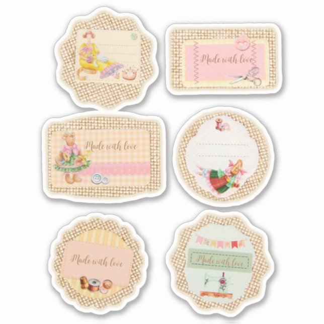 Vintage set of hand craft custom cut  (Front)