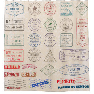 Vintage set vintage postage stamps from countries