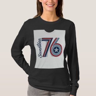 Vintage Seventeen 76 Patriotic Vector Shirt Design