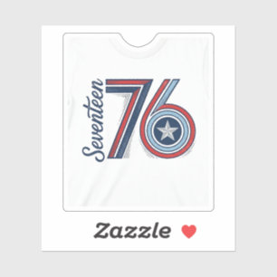 Vintage Seventeen 76 Patriotic Vector Shirt Design