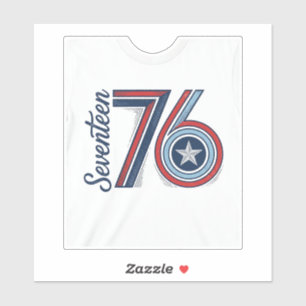 Vintage Seventeen 76 Patriotic Vector Shirt Design