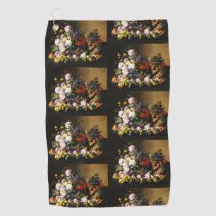 Vintage Severin Roesen Floral Fruit Still Life Golf Towel