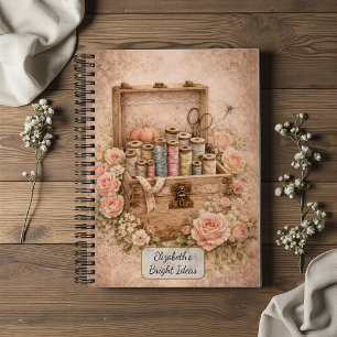 Vintage Sewing Box Notebook