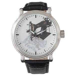Vintage Sewing Machine Circa 1900 Watch