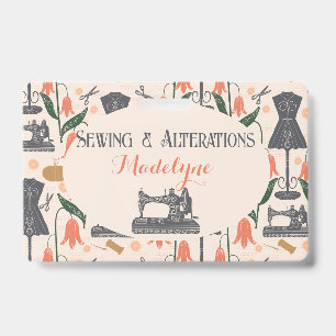 Vintage Sewing Machine Seamstress Tailor Badge