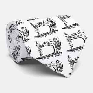 Vintage Sewing Machine Tie