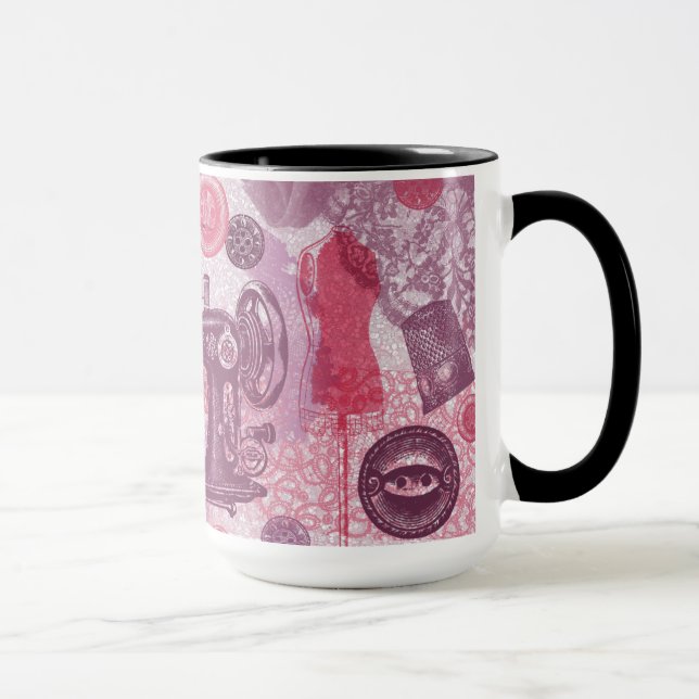 Vintage Sewing Ringer Mug (Right)