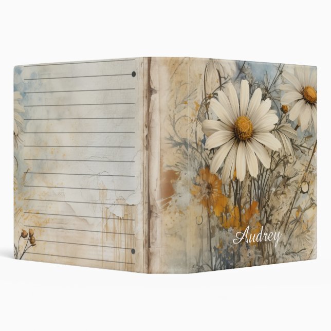 Vintage Shabby Chic Binder (Background)