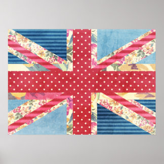 Vintage Shabby Chic | British Flag Poster
