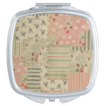 Vintage Shabby Chic Cherry Floral Decoupage