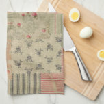 Vintage Shabby Chic Cherry Floral Decoupage  Kitchen Towel<br><div class="desc">A  beautiful vintage shabby chic design is perfect for any person who loves beautiful flowers and a shabby chic style. A gorgeous design for home decor,  accessories and apparel. Check out our shop for more floral items and decor!</div>