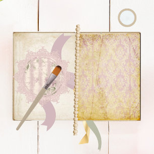 Vintage Shabby Chic Damask Scrapbook Paper