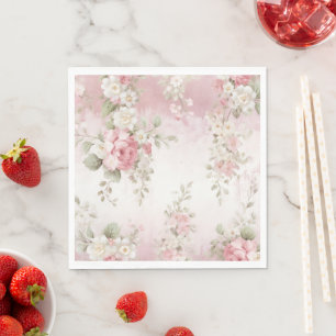 Vintage Shabby Chic French  Napkin