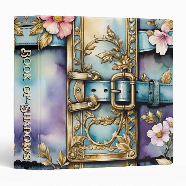 Vintage Shabby Chic Garden Book of Shadows Binder (Front/Spine)